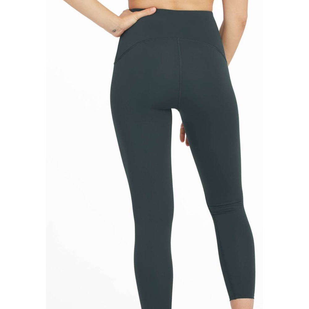 Spanx Dark Emerald Booty Boost active leggings